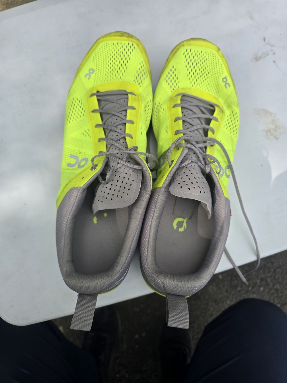 On Running Running Men’s Neon Yellow Running Shoes